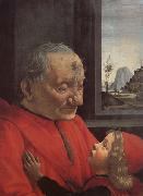 Domenicho Ghirlandaio Alter Mann mit einem kleinen jungen painting